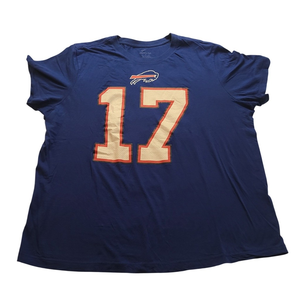 Nike‎ Buffalo Bills Josh Allen 17 T-Shirt Mens XL Blue NFL Football Graphic Tee